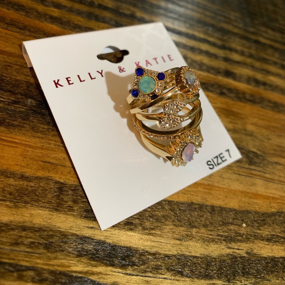 Kelly & Katie Stackable Fashion Rings. Size 7 NEW